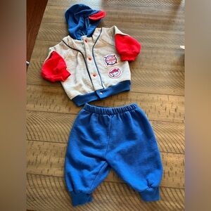 Hopscotch Vintage Baby Sweat Suit